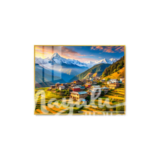 Mayalu Alpine Village Porcelain Wall Art 75X100cm