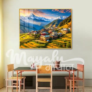 Mayalu Alpine Village Porcelain Wall Art 75X100cm