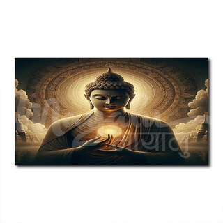 Single Panels Framed Buddha Enlightment Canvas Printing Picture Art Home Decor