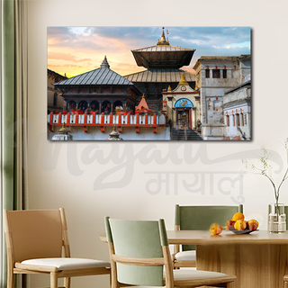 Single Panels Framed Pashupatinath Canvas Printing Picture Art Home Decor