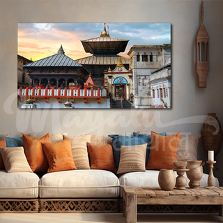 Single Panels Framed Pashupatinath Canvas Printing Picture Art Home Decor