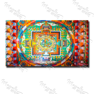 Single Panels Framed Mandala Canvas Printing Picture Art Home Decor