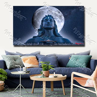 Single Panels Framed Mayalu Adiyogi Canvas Printing Picture Art Home Decor