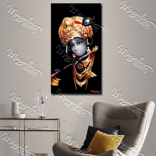 Single Panels Framed Krishna Canvas Printing Picture Art Home Decor