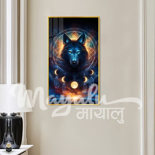 Wolf Dreamcatcher Porcelain Wall Art 70X120cm