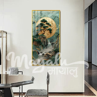 Wisdome Tree Porcelain Wall Art 70X140cm Diamond Effect
