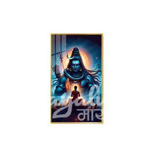 Shivaji Mahadev Porcelain Wall Art 70X120cm