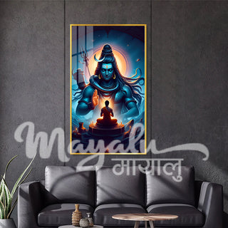 Shivaji Mahadev Porcelain Wall Art 70X120cm