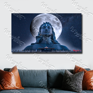 Single Panels Framed Mayalu Adiyogi Canvas Printing Picture Art Home Decor