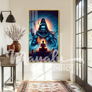 Shivaji Mahadev Porcelain Wall Art 70X120cm