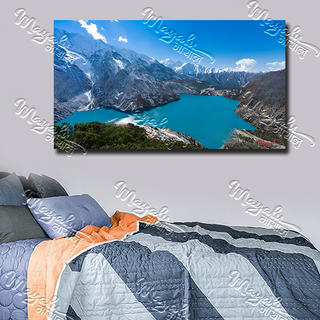 Single Panels Framed Lake Canvas Printing Picture Art Home Decor