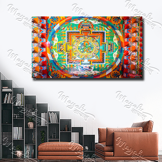 Single Panels Framed Mandala Canvas Printing Picture Art Home Decor