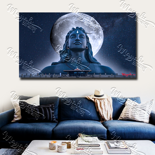 Single Panels Framed Mayalu Adiyogi Canvas Printing Picture Art Home Decor