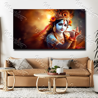 Single Panels Framed Mayalu Krishna Canvas Printing Picture Art Home Decor