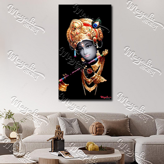 Single Panels Framed Krishna Canvas Printing Picture Art Home Decor