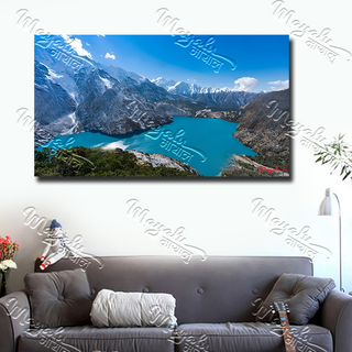 Single Panels Framed Lake Canvas Printing Picture Art Home Decor