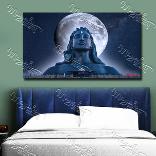 Single Panels Framed Mayalu Adiyogi Canvas Printing Picture Art Home Decor