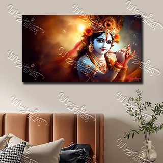 Single Panels Framed Mayalu Krishna Canvas Printing Picture Art Home Decor