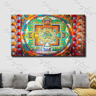 Single Panels Framed Mandala Canvas Printing Picture Art Home Decor