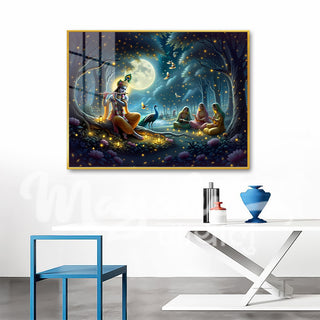 Krishna Porcelain Wall Art 75X100cm Diamond Effect