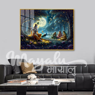 Krishna Porcelain Wall Art 75X100cm Diamond Effect
