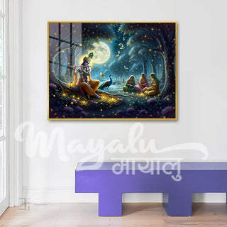Krishna Porcelain Wall Art 75X100cm Diamond Effect