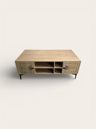 Mayalu Bondi Coffee Table – Oak Finish | Modern Coffee Table with Storage | 120cm