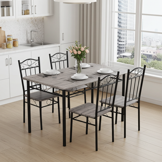 Mayalu 5-Piece Bondi Dining Table Set with 4 Chairs