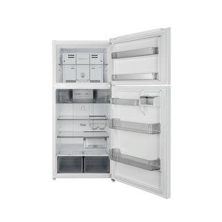 CHiQ 515L Top Mount Fridge Freezer - White