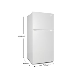 CHiQ 515L Top Mount Fridge Freezer - White