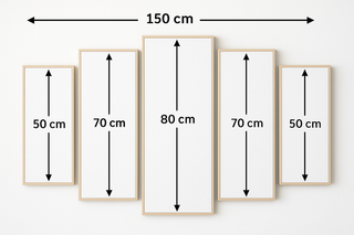 5 Panels Framed Mayalu Seven Horse Canvas Printing Picture Art Home Decor