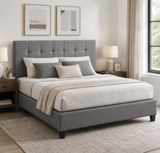 Everyday Fabric Bedframe & Premium Pocket Spring Mattress Combo