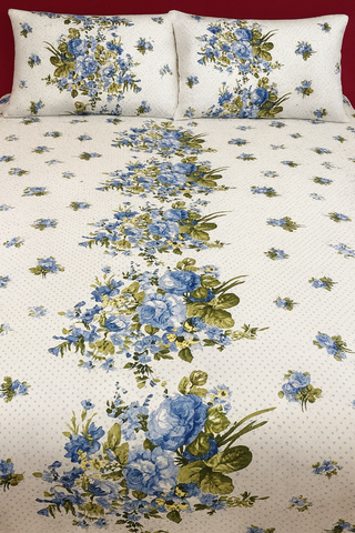 Premium 100% Cotton Bedding Set (Bedsheet Set) – Quilt Cover, Flat Sheet & Pillowcases