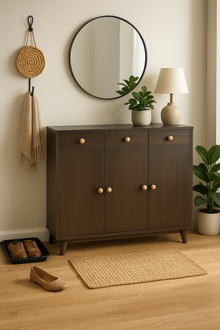 Acacia Shoe Cabinet