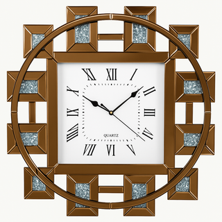 Rose Gold Quartz Clock (60*60cm)