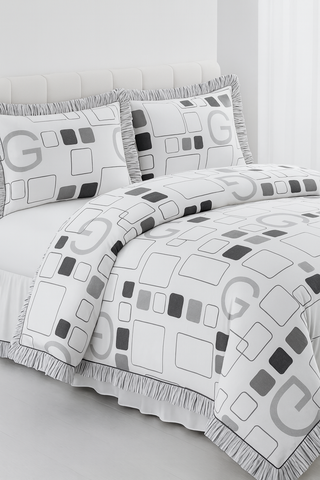 Premium 100% Cotton Bedding Set (Bedsheet Set) – Quilt Cover, Flat Sheet & Pillowcases