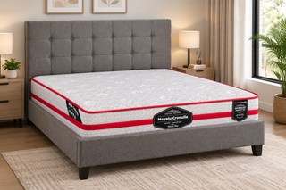 Mayalu Cronulla Firm Mattress with Everyday Fabric Bedframe Combo