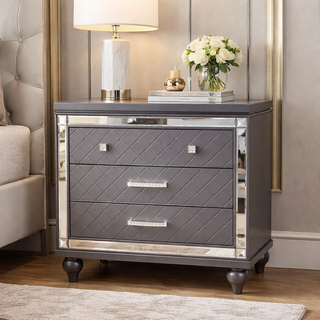 Mayalu Harbour Bedside Table – Ready Assembled | 2 Drawers | Premium Finish