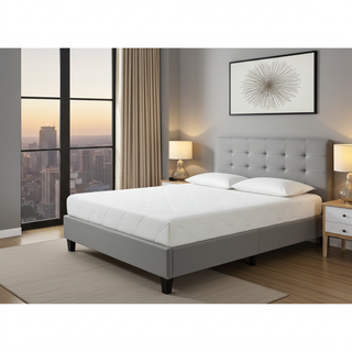 Mayalu Carlton Bedframe & Annapurna Mattress Package - Grey