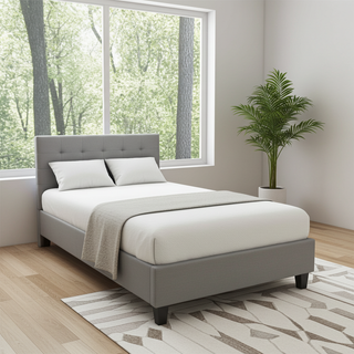 Mayalu Carlton Bedframe & Annapurna Mattress Package - Grey