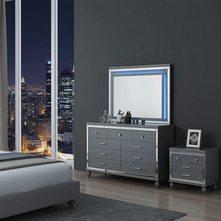 Mayalu Harbour Bedside Table – Ready Assembled | 2 Drawers | Premium Finish