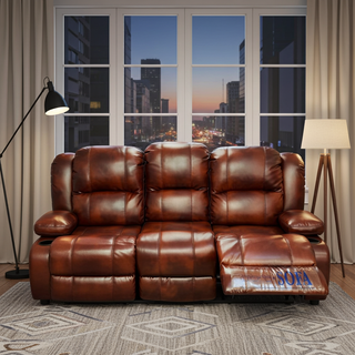 Mayalu Manual Recliner Sofa (Leather)
