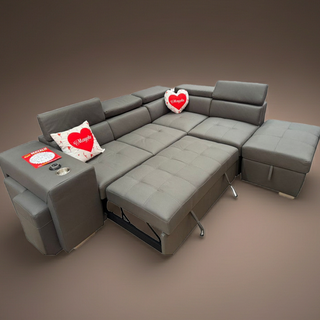 Mayalu Sleeper Modular Chaise Lounge with wireless charging  – 2 Colors Available