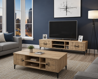 Mayalu Bondi 160CM T.V. Unit and Coffee Table Set