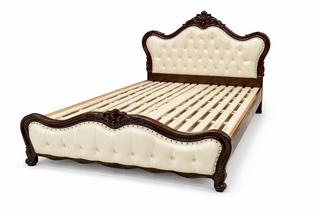Mayalu Maharani Upholstered Solid Timber Bed Frame