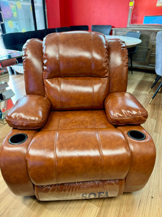 Mayalu Manual Recliner Sofa (Leather)