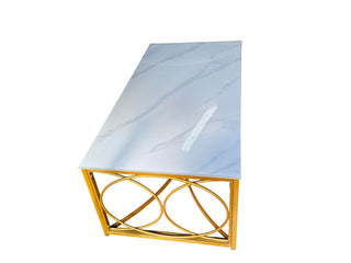 Mayalu Rectangular Glossy White Coffee Table (120*60cm)