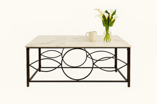 Mayalu Rectangular Glossy White Coffee Table (120*60cm)