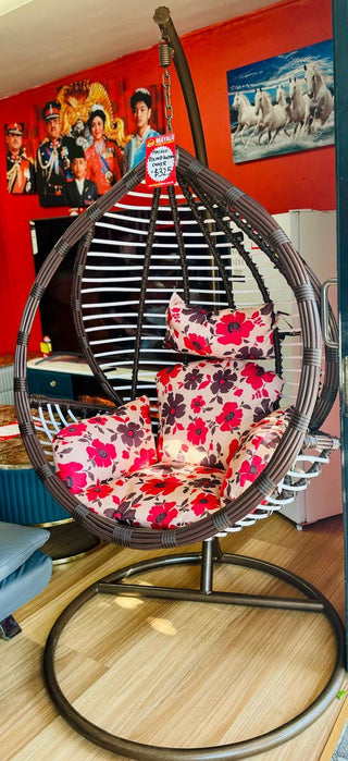 Mayalu Round Swing Chair with Adjustable Cushion