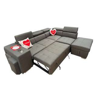 Mayalu Sleeper Modular Chaise Lounge with wireless charging  – 2 Colors Available